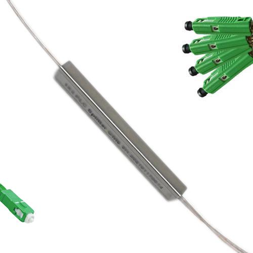 1x4 Mini-Module PLC Splitter SC/APC to MU/APC 9/125 Singlemode