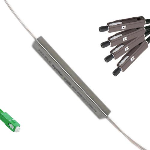 1x4 Mini-Module PLC Splitter SC/APC to MU/UPC 9/125 Singlemode