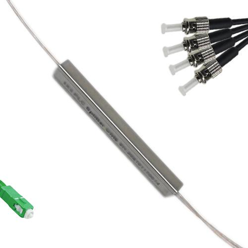 1x4 Mini-Module PLC Splitter SC/APC to ST/UPC 9/125 Singlemode