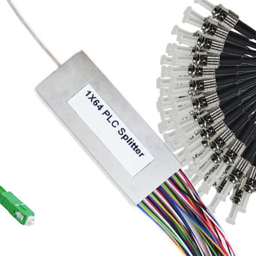 1x64 Mini-Module PLC Splitter SC/APC to ST/UPC 9/125 Singlemode