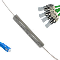 1x4 Mini-Module PLC Splitter SC/UPC to FC/APC 9/125 Singlemode