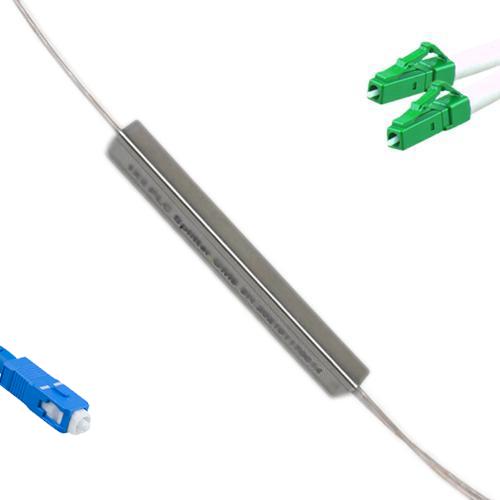 1x2 Mini-Module PLC Splitter SC/UPC to LC/APC 9/125 Singlemode