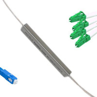 1x4 Mini-Module PLC Splitter SC/UPC to LC/APC 9/125 Singlemode