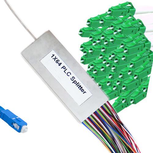 1x64 Mini-Module PLC Splitter SC/UPC to LC/APC 9/125 Singlemode