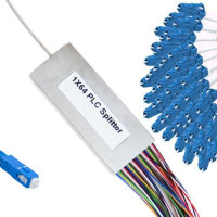 1x64 Mini-Module PLC Splitter SC/UPC to LC/UPC 9/125 Singlemode