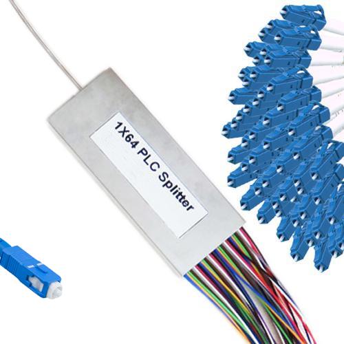 1x64 Mini-Module PLC Splitter SC/UPC to LC/UPC 9/125 Singlemode