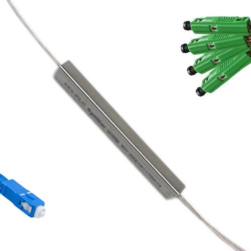 1x4 Mini-Module PLC Splitter SC/UPC to MU/APC 9/125 Singlemode