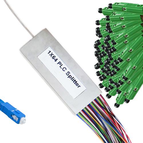 1x64 Mini-Module PLC Splitter SC/UPC to MU/APC 9/125 Singlemode