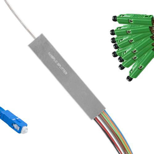 1x8 Mini-Module PLC Splitter SC/UPC to MU/APC 9/125 Singlemode