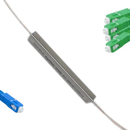 1x4 Mini-Module PLC Splitter SC/UPC to SC/APC 9/125 Singlemode