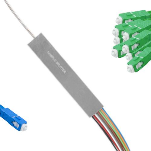 1x8 Mini-Module PLC Splitter SC/UPC to SC/APC 9/125 Singlemode