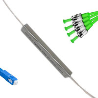 1x4 Mini-Module PLC Splitter SC/UPC to ST/APC 9/125 Singlemode