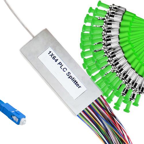 1x64 Mini-Module PLC Splitter SC/UPC to ST/APC 9/125 Singlemode