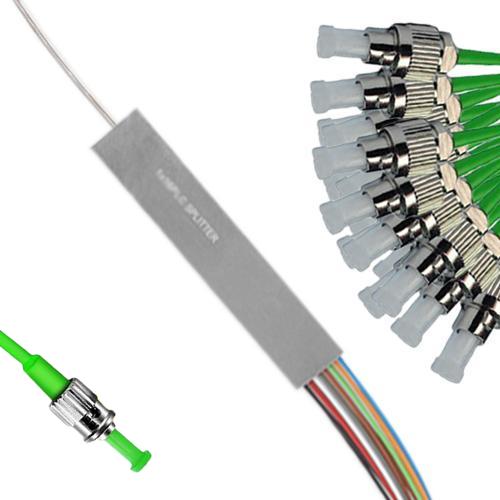1x16 Mini-Module PLC Splitter ST/APC to FC/APC 9/125 Singlemode