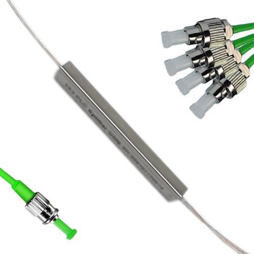 1x4 Mini-Module PLC Splitter ST/APC to FC/APC 9/125 Singlemode
