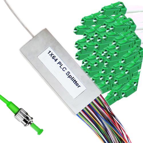 1x64 Mini-Module PLC Splitter ST/APC to LC/APC 9/125 Singlemode