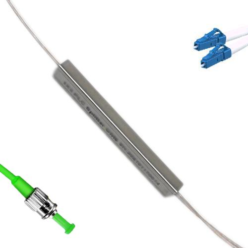 1x2 Mini-Module PLC Splitter ST/APC to LC/UPC 9/125 Singlemode