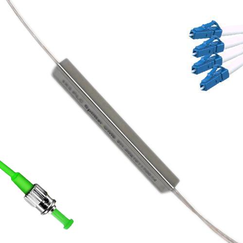 1x4 Mini-Module PLC Splitter ST/APC to LC/UPC 9/125 Singlemode