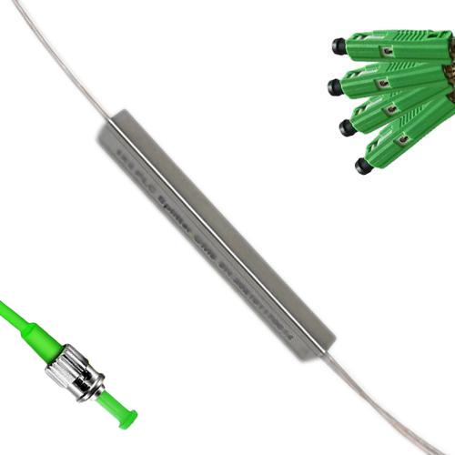 1x4 Mini-Module PLC Splitter ST/APC to MU/APC 9/125 Singlemode