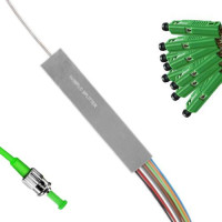1x8 Mini-Module PLC Splitter ST/APC to MU/APC 9/125 Singlemode