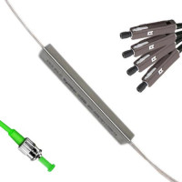 1x4 Mini-Module PLC Splitter ST/APC to MU/UPC 9/125 Singlemode