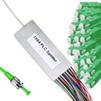 1x64 Mini-Module PLC Splitter ST/APC to SC/APC 9/125 Singlemode