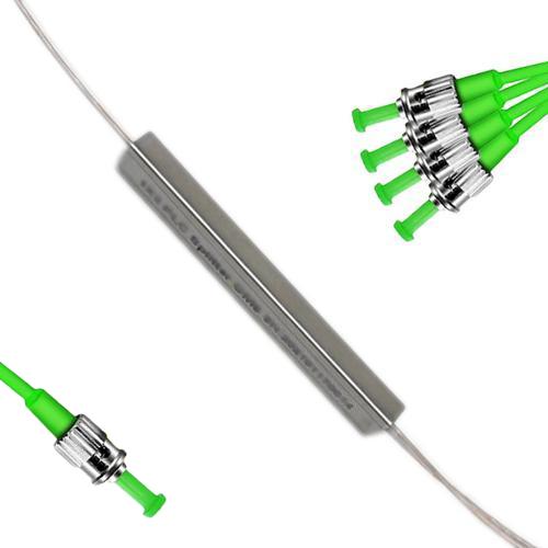 1x4 Mini-Module PLC Splitter ST/APC to ST/APC 9/125 Singlemode