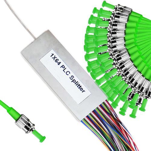 1x64 Mini-Module PLC Splitter ST/APC to ST/APC 9/125 Singlemode