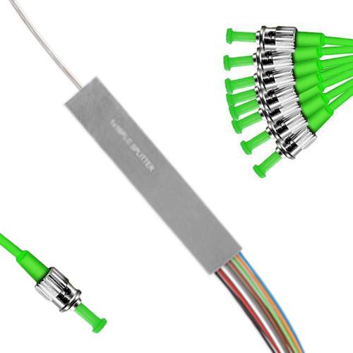 1x8 Mini-Module PLC Splitter ST/APC to ST/APC 9/125 Singlemode