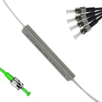 1x4 Mini-Module PLC Splitter ST/APC to ST/UPC 9/125 Singlemode
