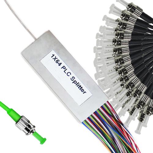 1x64 Mini-Module PLC Splitter ST/APC to ST/UPC 9/125 Singlemode