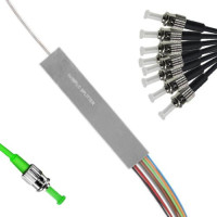 1x8 Mini-Module PLC Splitter ST/APC to ST/UPC 9/125 Singlemode