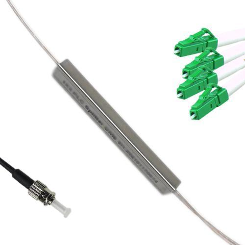 1x4 Mini-Module PLC Splitter ST/UPC to LC/APC 9/125 Singlemode