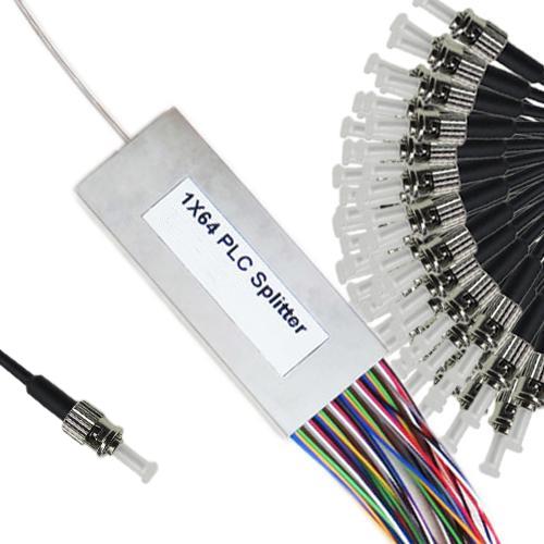1x64 Mini-Module PLC Splitter ST/UPC to ST/UPC 9/125 Singlemode