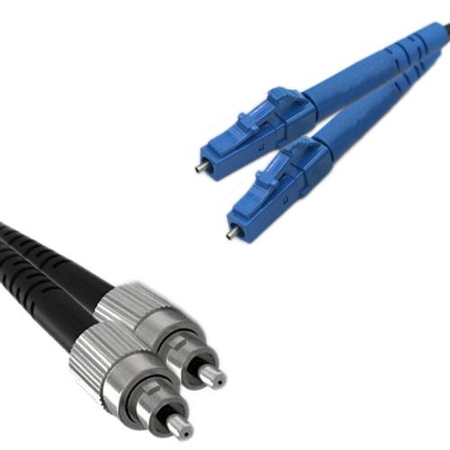 Plastic POF PMMA FC/UPC to LC/UPC 1000um Duplex Patch Cord