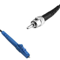 Plastic POF PMMA LC/UPC to ST/UPC 1000um Simplex Patch Cord