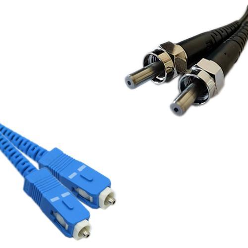 Plastic POF PMMA SC/UPC to SMA905/UPC 1000um Duplex Patch Cord