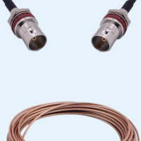 75 Ohm BNC Front Mount Bulkhead Female to BNC Front Mount Bulkhead Female RG179