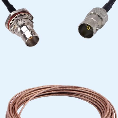 75 Ohm BNC Bulkhead Female With O-ring to BNC Female RG179 RF Cable Assembly