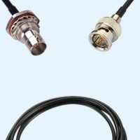 75 Ohm BNC Bulkhead Female With O-ring to BNC Male RG174 RF Cable Assembly
