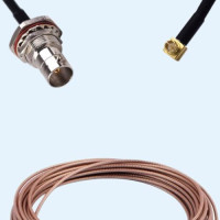 75 Ohm BNC Bulkhead Female With O-ring to MCX Male Right Angle RG179 RF RF Cable