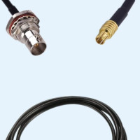 75 Ohm BNC Bulkhead Female With O-ring to MCX Male RG174 RF Cable Assembly
