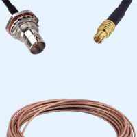 75 Ohm BNC Bulkhead Female With O-ring to MCX Male RG179 RF Cable Assembly