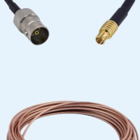 75 Ohm BNC Female to MCX Male RG179 RF Cable Assembly