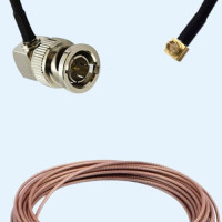 75 Ohm BNC Male Right Angle to MCX Male Right Angle RG179 RF Cable Assembly