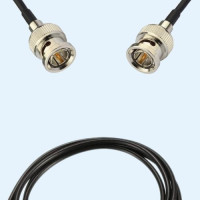 75 Ohm BNC Male to BNC Male RG174 RF Cable Assembly