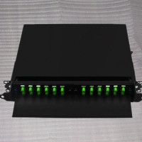 19inch 1U Rack Mount Patch Panel 24 Port 9/125 SM Simplex FC/APC