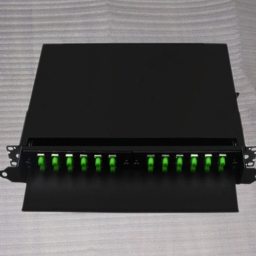 19inch 1U Rack Mount Patch Panel 24 Port 9/125 SM Simplex FC/APC