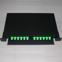 19inch 1U Rack Mount Patch Panel 12 Port 9/125 SM Duplex LC/APC