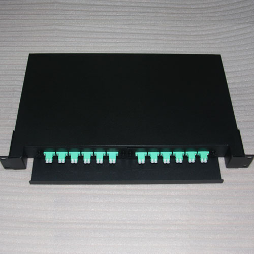 19inch 1U Rack Mount Patch Panel 12 Port OM3 50/125 MM Duplex LC/UPC